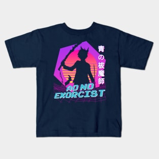 Blue Exorcist - Vaporwave Kids T-Shirt